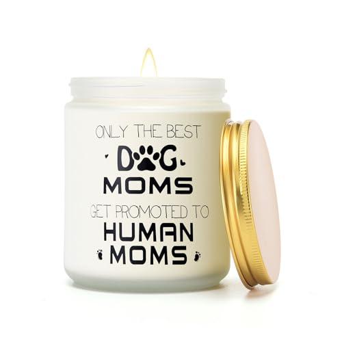 GLEECOSY New Mom Gift – First & 1st Time Pregnancy, Postpartum Essentials – Dog Mom to Be Gift for Expecting or Pregnant Women After Birth – Lavender and Eucalyptus Scented Candle, 2PCS