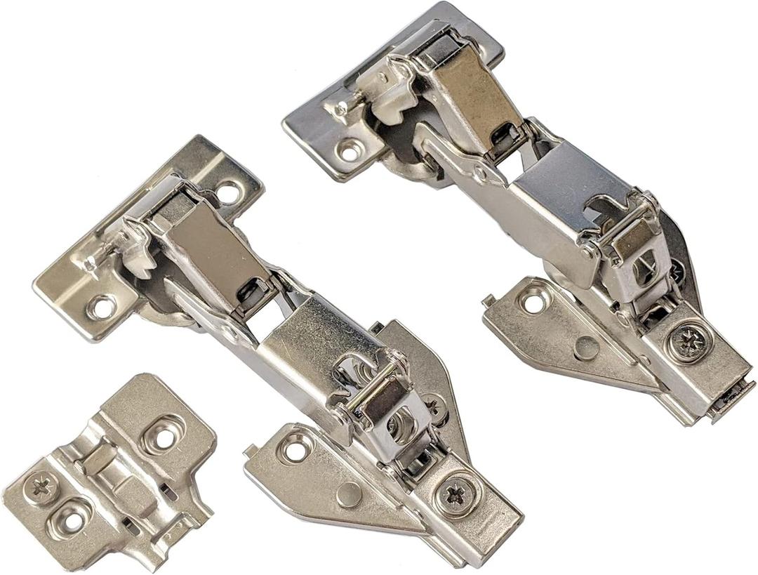 2 of Clip-on Soft-Close Hinge for Corner Lazy Susan Hinges Full Overlay Concealed for Corner Cabinet Lasy Susan Hinge (165 Degree)