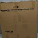 Art3d 6-Pack Self-Adhesive Acoustic Wall Panels for Home Dcor, 24 x 24 Inch Soundproofing Panels for Office Studio Bedroom - High Noise Absorption Polyester Fiber, Wood Grain Airbrush