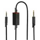 QJYTH Replacement A40 Cord Compatible with Astro A40 Headset, A40 Inline Mute Audio Cable for Astro A10/A40/A40TR Gaming Headset,Compatible with PS5/PS4 Controller(6.5 Feet, Black)