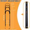 Bike Training Handle - Adjustable Balance Push Bar 22"-29" Height for Kids Learning to Ride - Children Bike Trainer Accessory, 4-Level Safety Handle Attachment (Black)