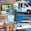 2026 TV Antenna,TV Antenna for Smart TV with 360 Signal Booster Reception,HD Antenna for Local Channels 2500+ Miles Range,Digital Antenna Indoor Supports 4K 8K 1080p TVs-Antennas 20FT Coax Cable