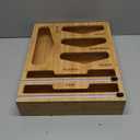 6 in 1 Bag Organizer and Wrap Dispenser with Magnetic Lid - Plastic Wrap Dispenser with Cutter for Kitchen Drawer, Storage for Gallon, Quart, Sandwich, Snack Bags, and Foil Beige