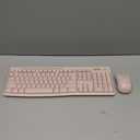 Logitech MK270 Wireless Keyboard and Mouse Combo for Windows, 2.4 GHz Wireless, Compact Mouse, 8 Multimedia and Shortcut Keys, 2-Year Battery Life, for PC, Laptop - Rose
