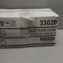 Lillian Tablesettings 240 Count Plastic Plates 10.25 inch Premium Quality Heavyweight China Like Disposable Plates, Wedding and Party Dinnerware, Crystal Clear - Value Pack 240 Count