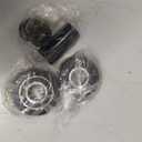 Bike Bicycle Bottom Bracket Set 19mm Black, Bottom Bracket Kit, American BB BMX, American Style Bearing Kit with Cups, Washers & Spacer Tube