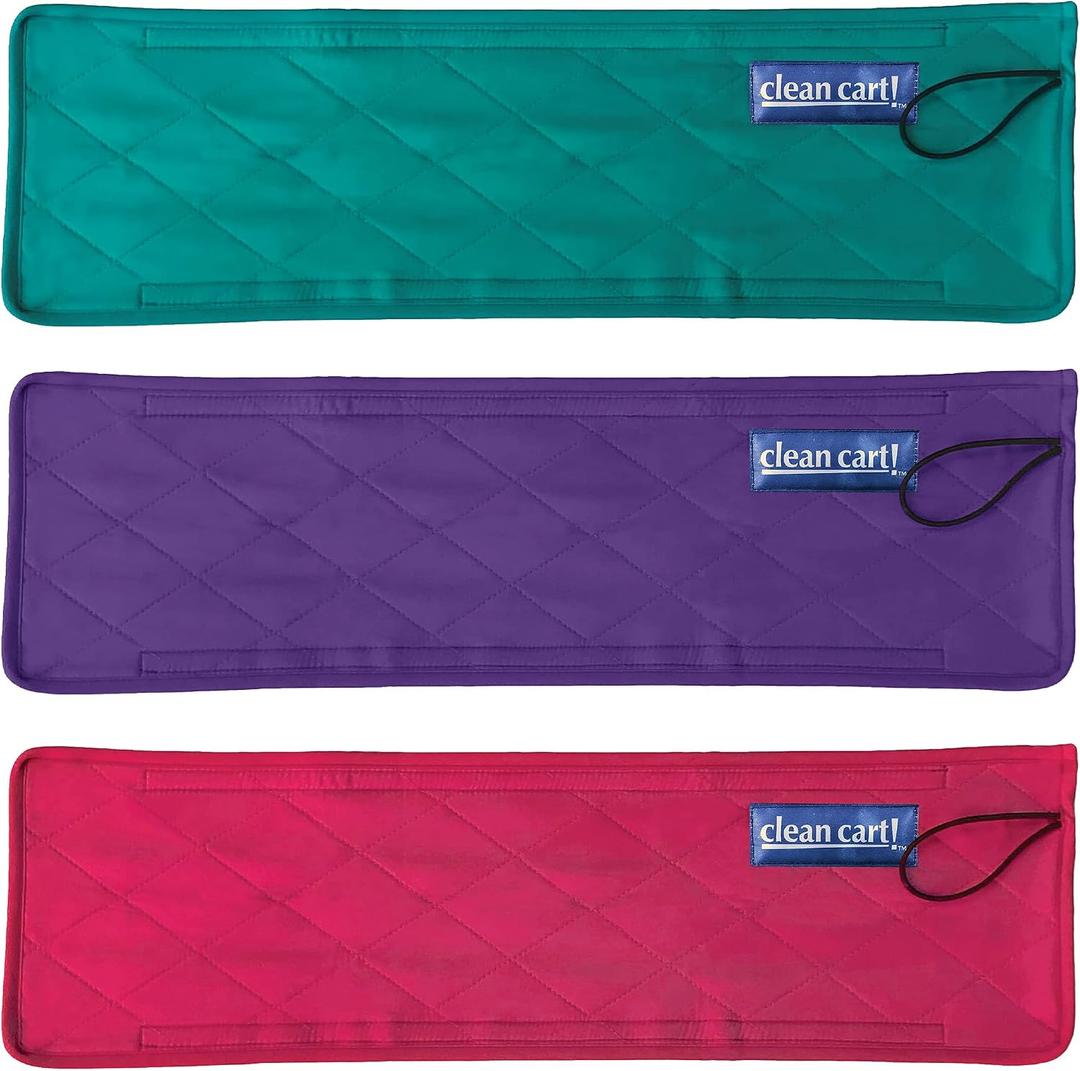 Clean Cart Secure Shopping Cart Handle Cover, Bright Colors, 3-Pack
