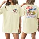 Forever Chasing Sunsets Shirt Oversized Beach Shirt Baggy Hawaiian Tops Summer Vacation Clothe (Beige, XL)
