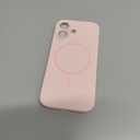 Miracase Magnetic for iPhone 17 Case, Compatible with MagSafe, Integrated Silicone Camera Control Cover, 3.0mm Thicken Shockproof Drop Protection Phone Case for 17,Sand Pink