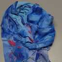 GORGLITTER Women's Floral Wedding Guest Midi Sun Dress Summer Boho Cocktail Beach Going Out Fishtail Bodycon Sundresses (Large)