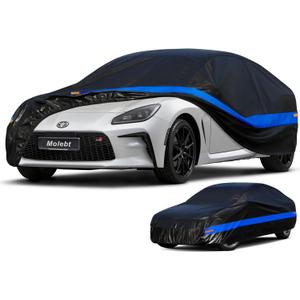 Car Cover for Sports Car Coupe Sedan Waterproof All Weather, Universal Fit Nissan Versa/350z/370z/240SX, Audi TT, Toyota 86/Celica, Subaru BRZ,Hyundai Accent, Porsche 718/Boxster etc.