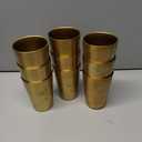 5 Pack 18.6 oz Stainless Steel Insulated Cup, Double Wall Vacuum Small Metal Cup, Reusable Camping Cups Unbreakable Indoor Outdoor for Party, Home, Office, BBQ, Gold