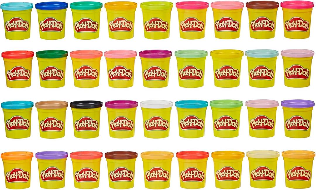 Play-Doh Modeling Compound 36-Pack Case of Colors, Non-Toxic, 3 Oz Cans of Assort. Colors, Back to School Classroom Supplies, Preschool Toys, Ages 2+