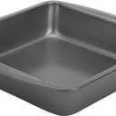 GoodCook Everyday Nonstick Steel Square Pan, 8", Gray