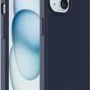 Incipio Cru. Protective Phone Case for iPhone 15, iPhone 14 & iPhone 13 - Drop Protection, Wireless & 5G Compatible, Plastic-Free Recycled Packaging & MagSafe Compatible (Navy Canvas)