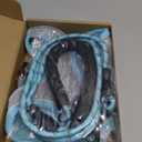 haapaw Dog Harness with Leash Set, No Pull Adjustable Reflective Step-in Puppy Harness with Thickened Padded Vest (Grey / Blue), Large