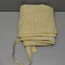 DriftAway Double Layer Linen Blackout Tie Up Curtains Thermal Insulated Fully Lined Balloon Roman Shade Bathroom Window Adjustable Rod Pocket for Small Window 31 Inch by 47 Inch Yellow