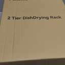 Pukomc Dish Drying Rack, Stainless Steel Iron Dish drainers for Kitchen Counter with Cutlery & Cup Holders,Over The Sink Dish Drying Rack,Large,Black