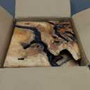 WELLAND 4 Pieces of Handmade Wall Sculptures, Rustic Abstract Wall Dcor for Living Room, Bedroom, Bathroom, Dining Room, Home Office,