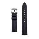 Anchor Strap Co | 20mm Classic Sailcloth Watch Strap | Jet Black | Marine-Grade Outer + Caoutchouc Rubber Lining | Water-Resistant | Brushed 316L Stainless Steel Buckle | Fits 6.258.25in Wrists