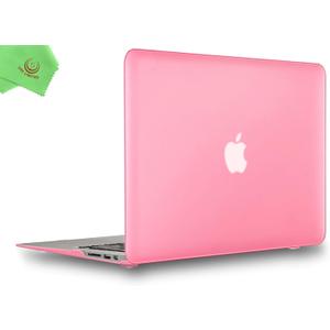 UESWILL Compatible with Smooth Matte Hard Shell Case Cover for 2010-2017 Release MacBook Air 13 inch (Model A1466 A1369), Pink