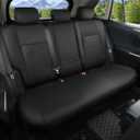 GIANT PANDA Custom Fit Rear Bench Back Seat Cover for Toyota Corolla 2014 2015 2016 2017 2018 2019 L LE LE EcO XLE Sedan, Luxury Seat Covers for car, Faux Leather Interior Cover Protector in Black