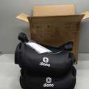 Diono Solana, No Latch, Pack of 2 Backless Booster Car Seats, Lightweight, Machine Washable Covers, Cup Holders, Black