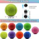 SHYUJAJIE Tennis Balls, 90 Pack Training Tennis Balls Bulk, High Elasticity Practice Tennis for Beginner, Exercise Playing Balls for Pet Dog, 2.58inch