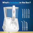 Waterpik Aquarius Water Flosser For Teeth Cleaning, Gums, Braces, Dental Care, Electric Power With 10 Settings, 7 Tips For Multiple Users And Needs, ADA Accepted, White WP-660