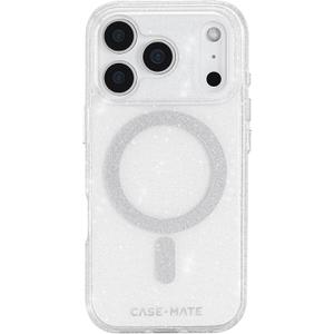 Case-Mate iPhone 17 Pro Case [Compatible with MagSafe] - Stylish Sparkly Phone Case with 12ft Drop Protection - Premium Magnetic Cover for iPhone 17 Pro - Twinkle Stardust (Silver)