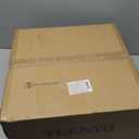 Dimmable Black Semi Flush Mount Ceiling Light 30W 3000K/4500K/5500K Drum Shade Ceiling Light Fixtures 15-Inch Black LED Flush Mount Ceiling Light for Bedroom Hallway Living Room