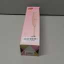 Paris Hilton Electric Handheld Milk Frother with Double Coil Head Whisk and Gold Metal Stand, Battery Powered (2 AA Batteries Required but Not Included), Pink