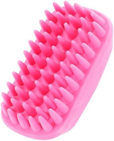 ibasenice Pet Silicone Shampoo Brush for Dogs and Cats Multi-functional Bath and Massage Tool Non- Handle for Grooming and Small to Large Pets