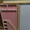 Tiny Land Easel for Kids, Double-Sided Magnetic Easel with Drawing Accessories, Adjustable Wooden Kids Art Easel with Paper Roll, Learning-Toy for 3,4,5,6,7,8 Years Old Boy & Girls Pink, 19.5 x 23.6 x 43.9 inches