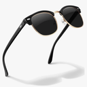 livho Rimless Trendy Polarized Sunglasses Men Women, Retro Sun Glasses for Men Women 2025, Semi Rimless UV Protection Shades