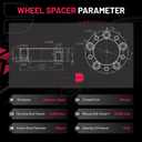 BDFHYK 5x139.7mm Wheel Spacers 2 inch Compatible with 2012-2018 RAM 1500 2019-2022 RAM 1500 Classic,Forged 5 Lug Wheel Adapters M14x1.5 & 108 mm Hub Bore, Set of 4, Not Hubcentric