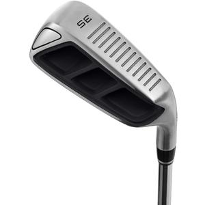 MAZEL Golf Pitching & Chipper Wedge, Right Handed, for Men & Women (Right, Stainless Steel (Black Head), S, 35)