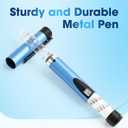 60 Unit Reusable Research Pen Injector with Protect Case and 2Pcs 3ml Cartridges (Blue)