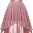 BeryLove Sequin Wedding Guest Formal Cocktail Dresses Prom Party Lace High Low Bridesmaid Elegant Dress
XS