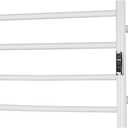 Heated Towel Racks for Bathroom, Wall Mounted Electric Towel Warmer Racks with Timer & Temperature Control, 4 Bar Stainless Steel Towel Heater for Bathroom,Plug-in,White