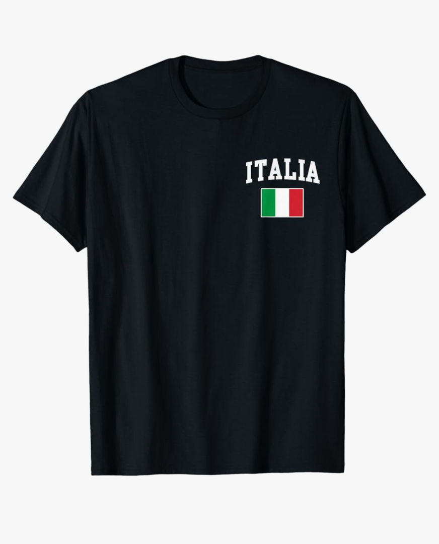 Italia Flag Italy Italian Italiano Family Men Women T-Shirt, Size Medium