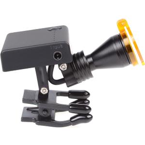EustomA 5W LED Headlight Cordless Headlamp Clip on Type Brightness Adjustable with Filter DY-011 for Binocular Loupes