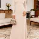 BTFBM Womens Fall Dresses Long Sleeve Turtle Neck Stretchy Knit Maxi Semi Formal Party Spring Wedding Guest Dress 2026 (XXL)