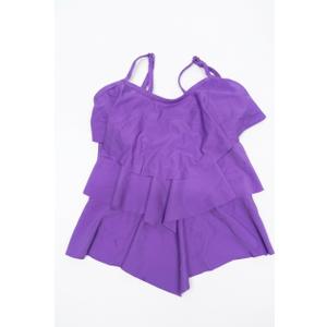 Girls Tankini Swimsuit 2 Piece Tiered Ruffle Bathing Suit Teen Girl Swimsuit 7-8Y