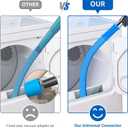 Sealegend Dryer Vent Cleaner Kit Vacuum Hose Attachment Compatible with Most Vacuum Cleaner, Quickly Lint Remover Cleaning Supplies