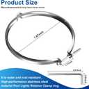 SPX0580B Pool Lights Retainer Clamp Replacement for Hayward SP0580 Astrolite Series Underwater Lights- Stainless Steel