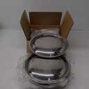 Chafing Dish Buffet Set of 2 Pack, 5QT Round Stainless Steel Chafer for Catering, Upgraded Chafers and Buffet Warmer Sets with Food & Water Pan, Lid, Frame, Fuel Holder for Event Party Holiday
