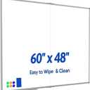 60x48 Extra Large Whiteboard for Wall, Magnetic Dry Erase Board for Office | Extra-Large Magnetic Surface, Easy Writing and Erasing, Aluminum Frame, ABS Corners and Marker Tray for Office and Classroom