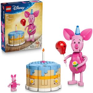 LEGO Disney Piglet's Birthday Fun Building Toy - Winnie The Pooh Toy for Girls & Boys, Ages 9+ - Gift for Birthdays - Kids Room Decor - 43305