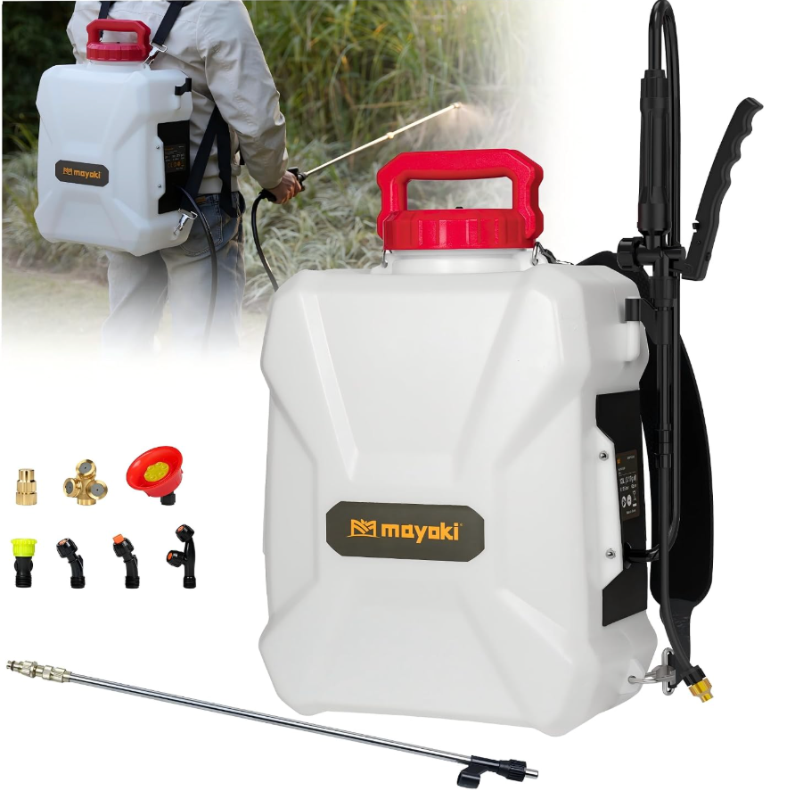3Gal Lawn Garden Backpack Sprayer Compatible with Milwaukee 18V Battery